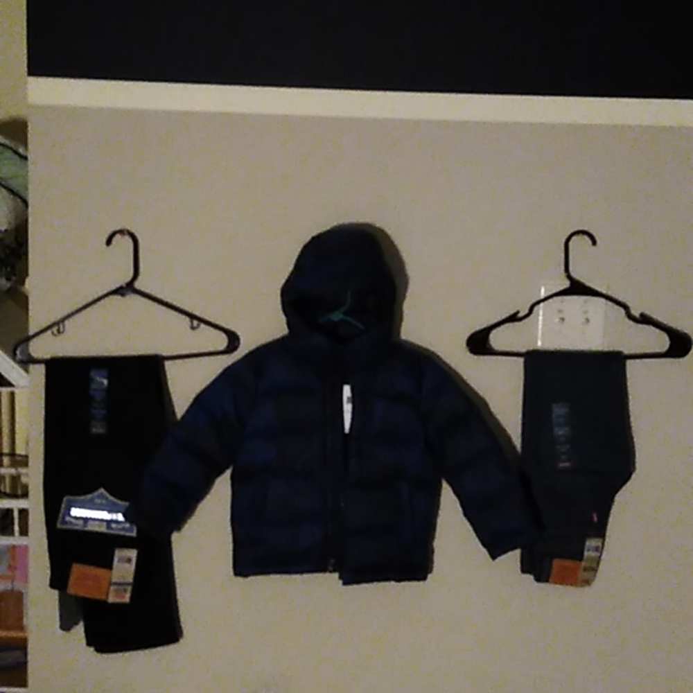 Polo Coat..Levi Jeans.. Adidas's Hoodie